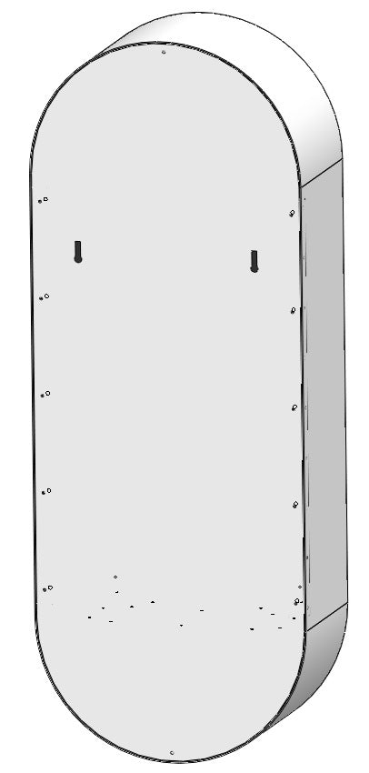 Biokamīns Incyrc Vert 130/50/25 cm balts - N1 Home