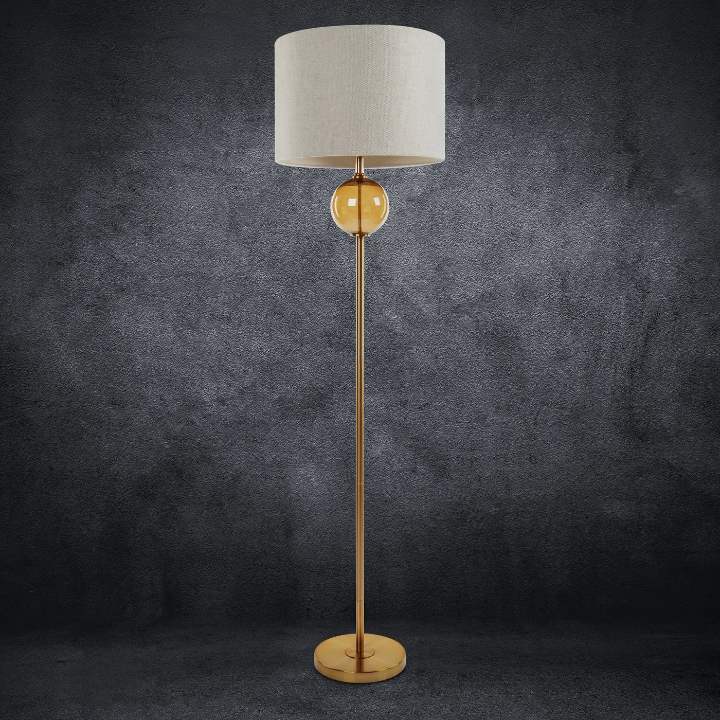 Stāvlampa Leory 46 x 165 cm krēms, zelts - N1 Home