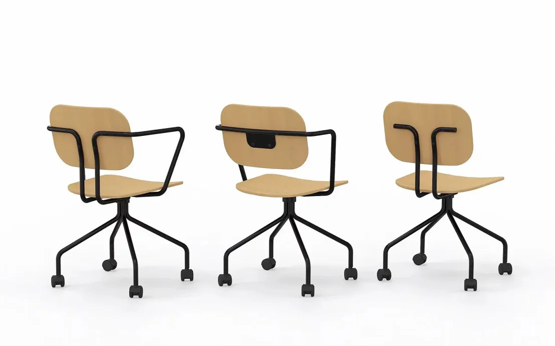 Krēsls Febias ar roku balsts S 53/53/82 cm saplāksnis - N1 Home