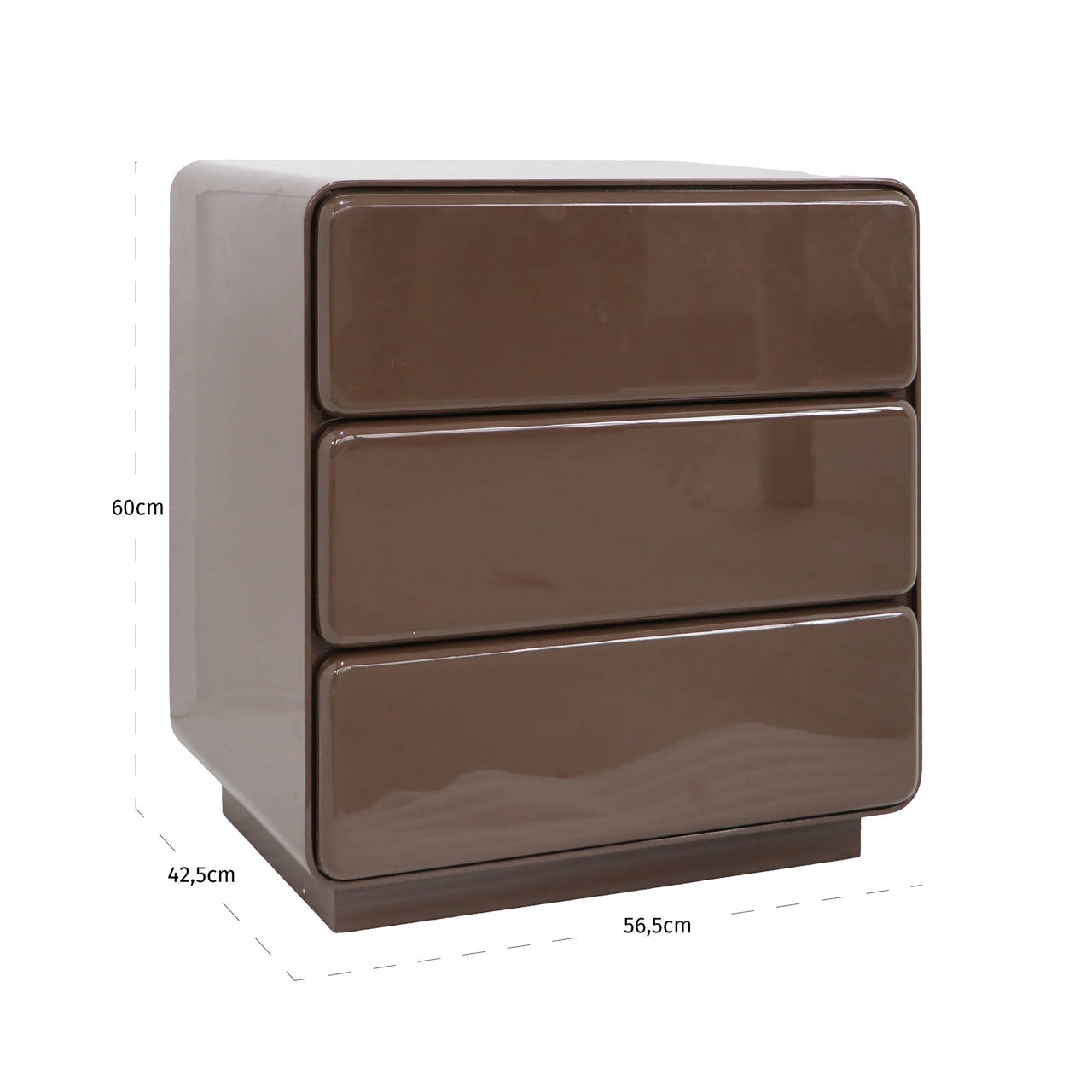 Naktsskapis Demy Richmond Interiors 56/60/42 cm Chestnut