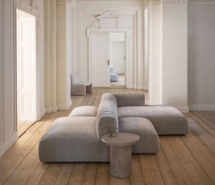 Modulārs dīvāns Martina Micadoni 106/75/120 cm Botoffee Light beige