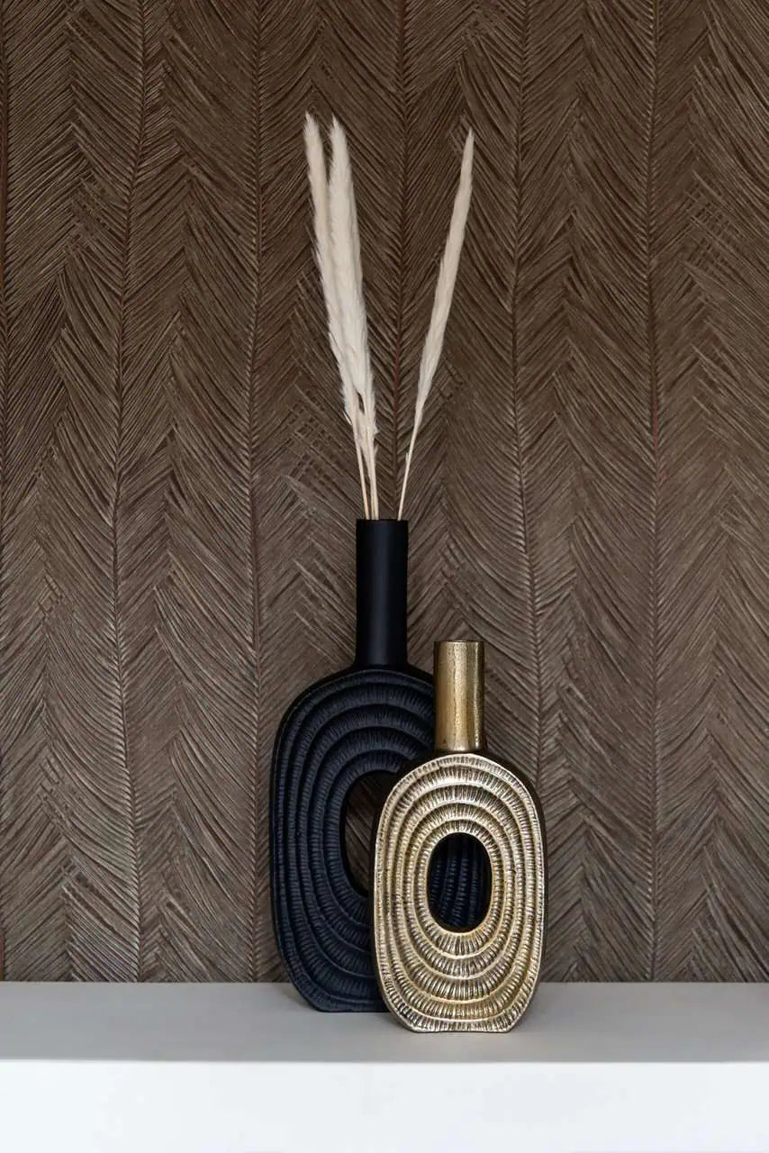 Vāze Richmond Interiors Emar small 31/14/5 cm zelts - N1 Home