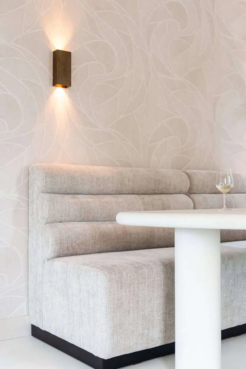 Galds Bloomstone white Richmond Interiors 76/235/120 cm balts - N1 Home