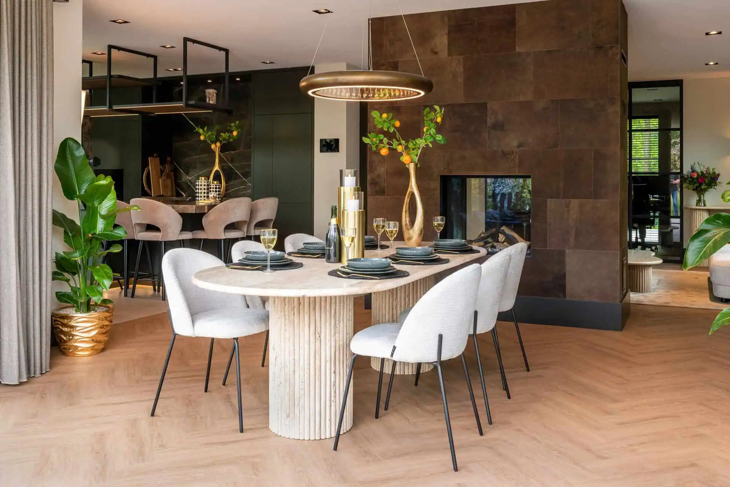 Galds La Cantera beige Richmond Interiors 75/240/100 cm bēšs - N1 Home