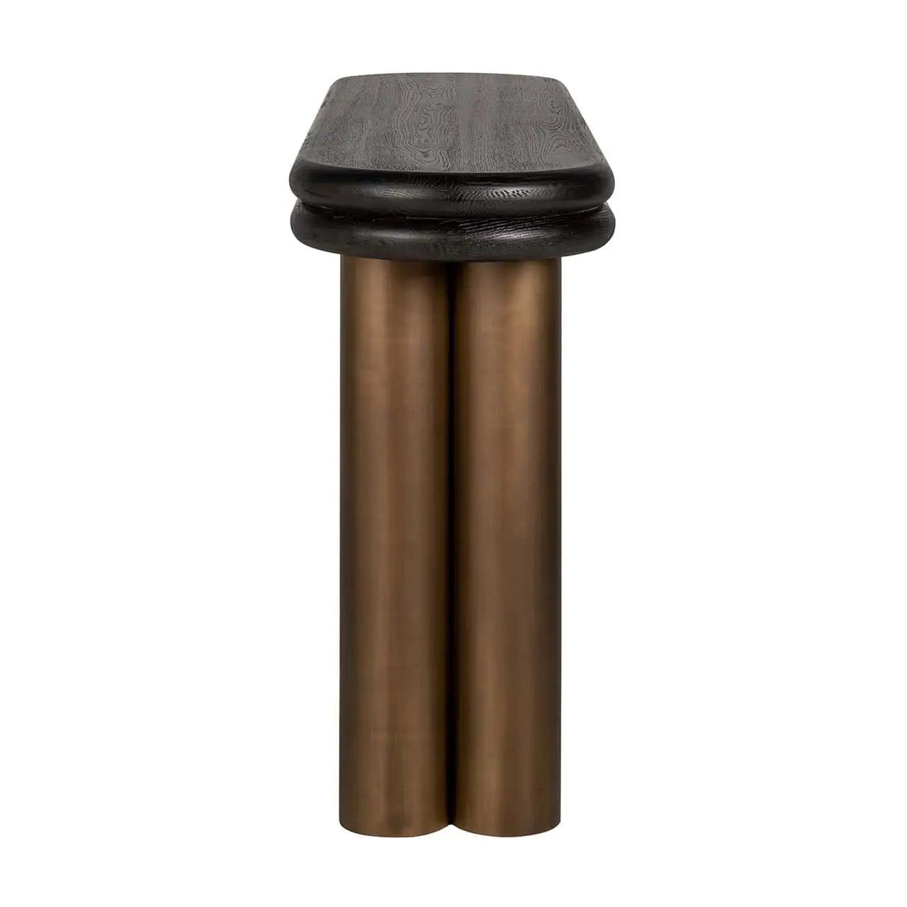 Konsole Makaron Richmond Interiors 85/160/38 cm melns rustikāls - N1 Home