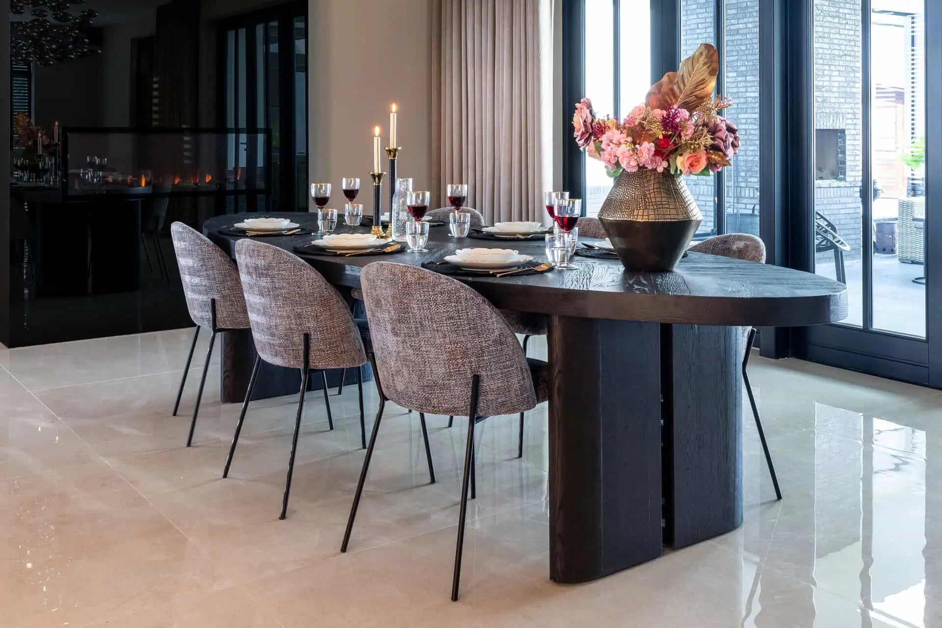 Galds Lilly dark coffee Richmond Interiors 76/330/120 cm tumši brūns - N1 Home