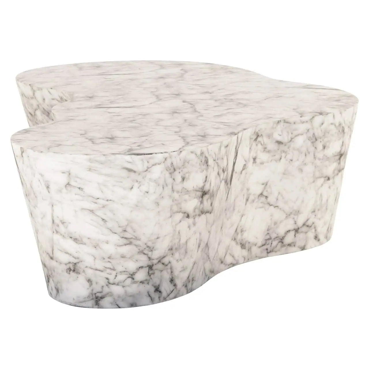 Kafijas galds Rockyard white marble look Richmond Interiors 37/151/92 cm balts - N1 Home