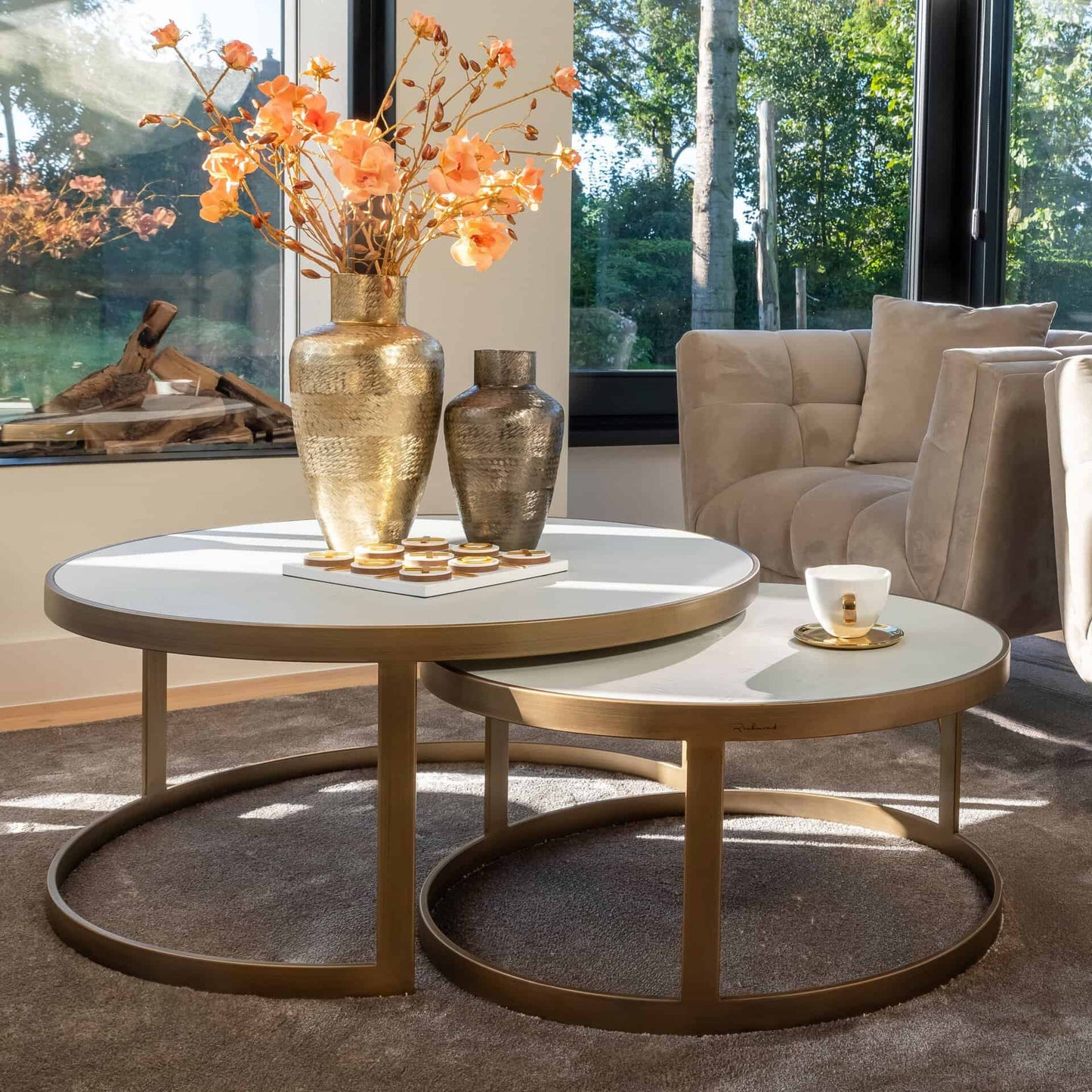 Vāze Joah Richmond Interiors 21/21/39 cm zelts