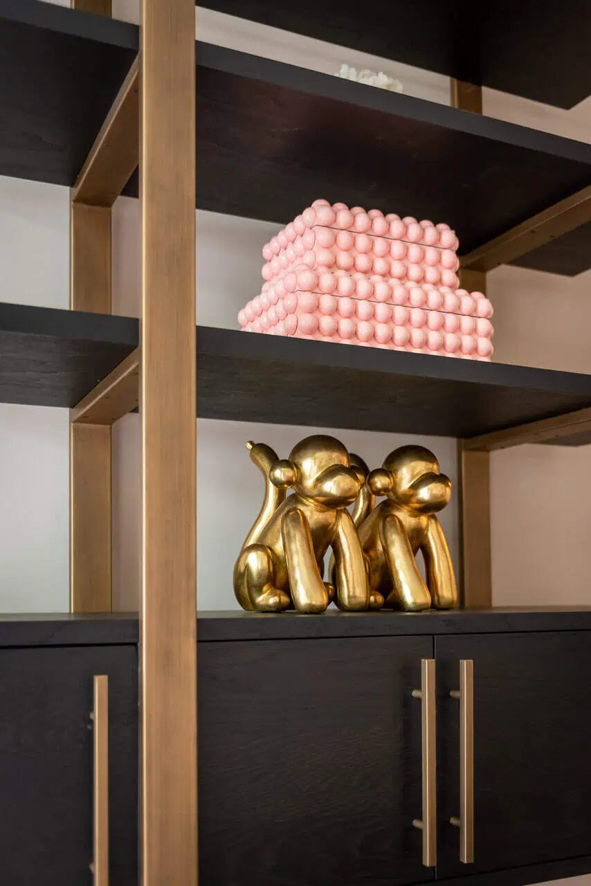 Dekoratīvs priekšmets Richmond Interiors Monkey 25/21/17 cm zelts - N1 Home