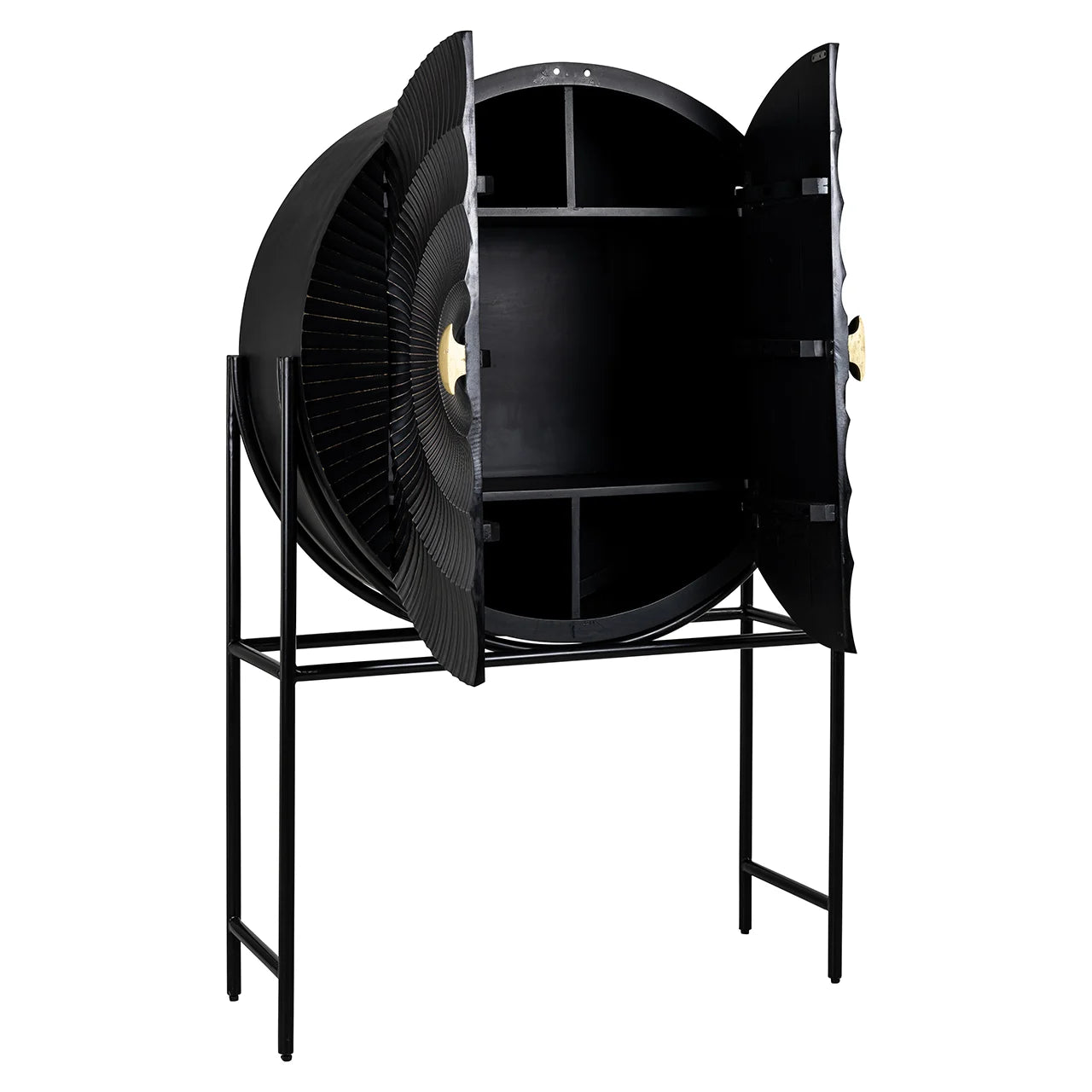 Bāra skapis Feda Richmond Interiors 160/102/39 cm melns - N1 Home