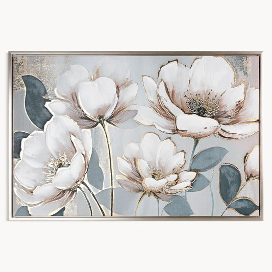 Glezna Piony 60/90 cm balts/debesjums - N1 Home