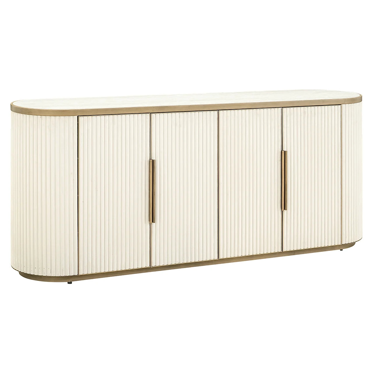 Kumode Tivoli ar 4 durvīm Richmond Interiors 80/192/46 cm balts - N1 Home