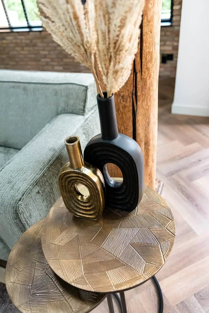 Vāze Richmond Interiors Emar big 41/18/6 cm melns - N1 Home