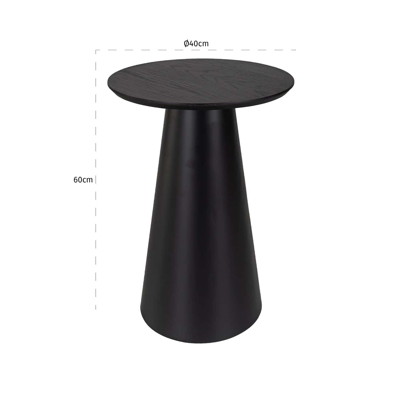 Kafijas galds Jazz Richmond Interiors 40/60/40 cm melns