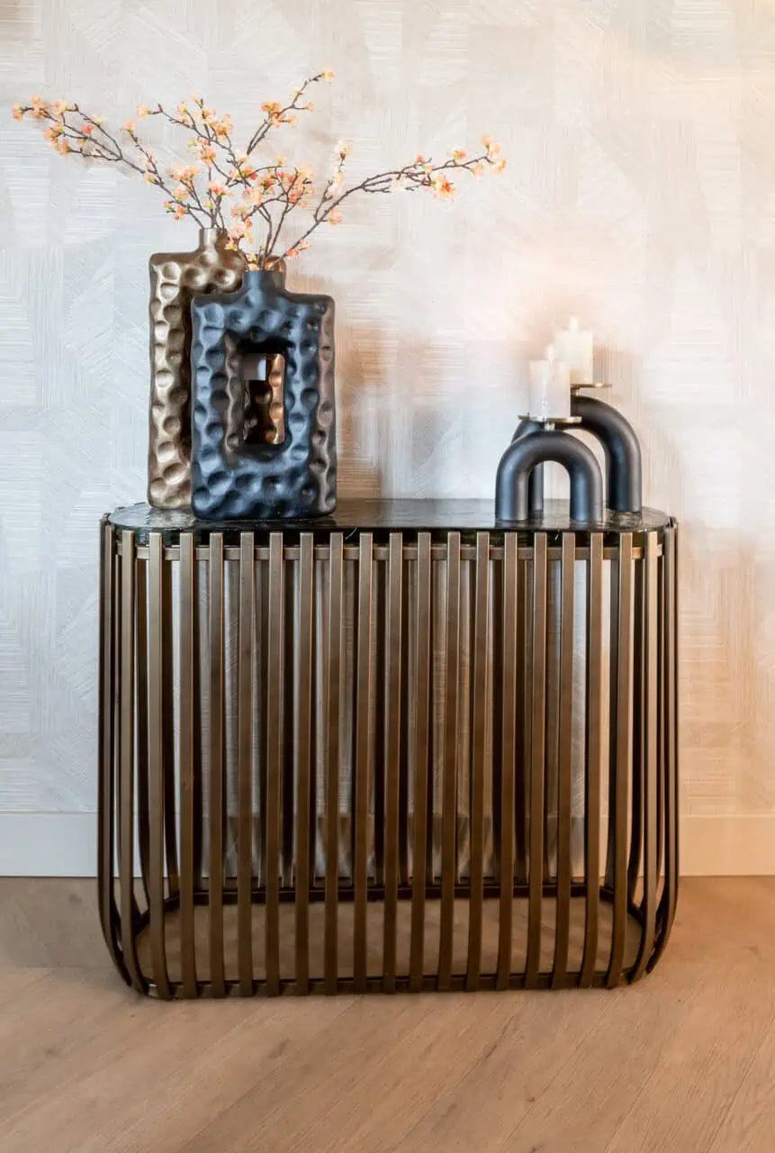 Svečturis Livi black/gold large Richmond Interiors - N1 Home