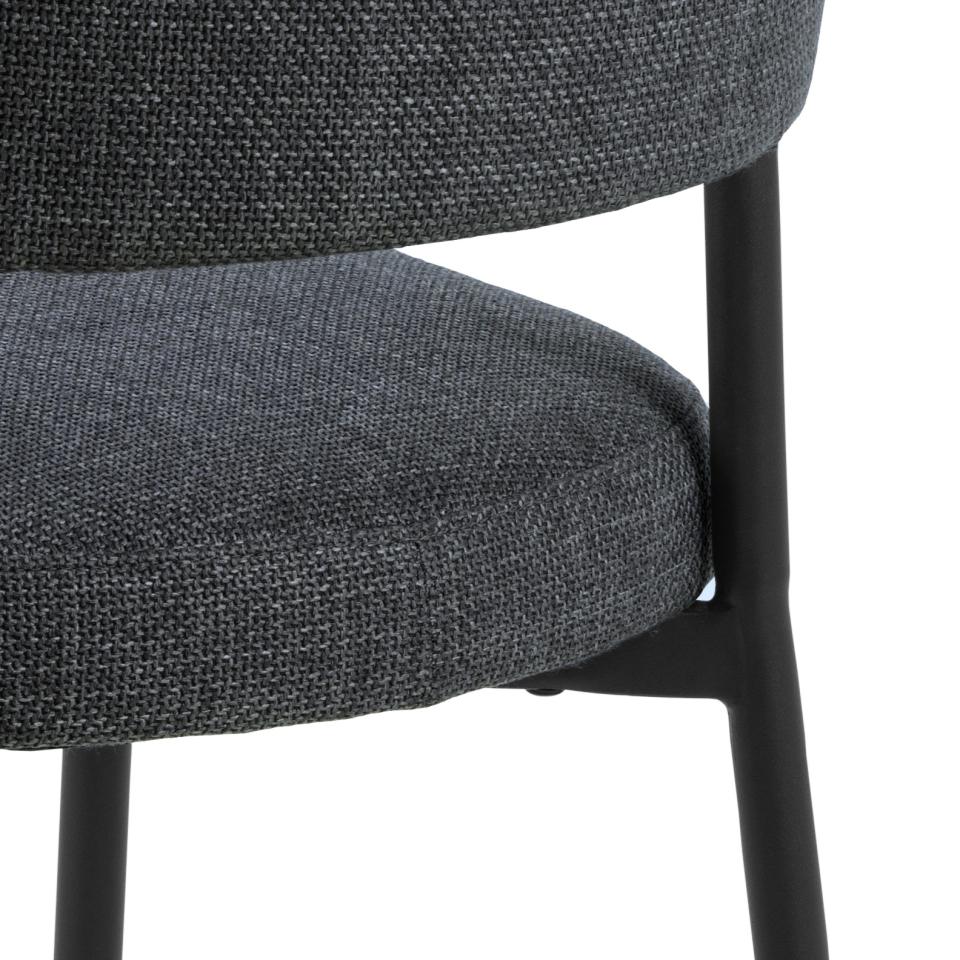 Krēsls Edins 56/55/77 cm tumši pelēks - N1 Home