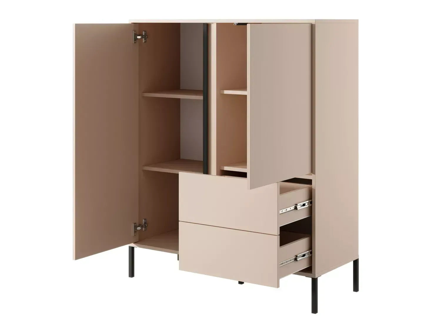 Kumode Dasty 103,3/123,4/39,5 cm kašmirs - N1 Home