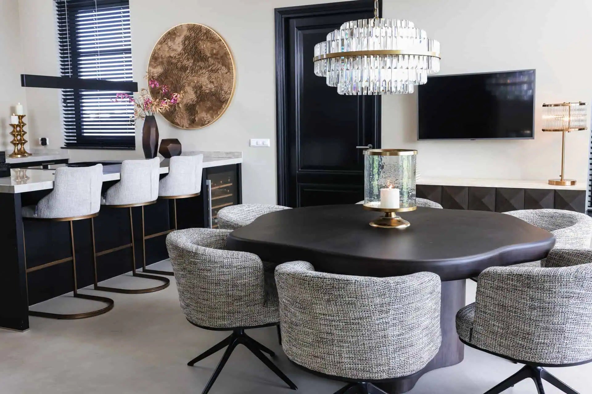 Lustra Desire brushed gold  Richmond Interiors 40/80 cm zelts - N1 Home