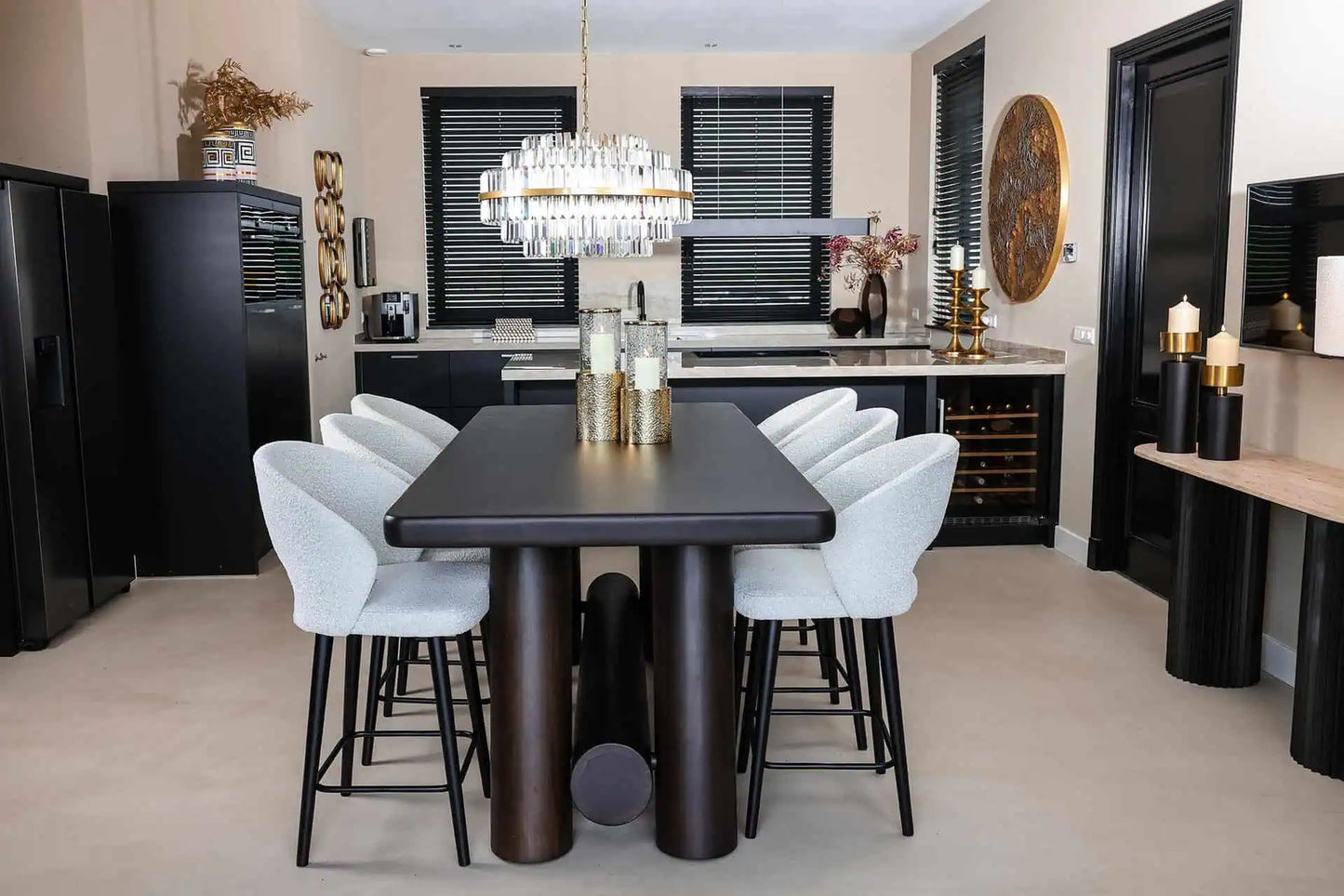 Galds Tower 220 Richmond Interiors 91/219/97 cm brūns - N1 Home