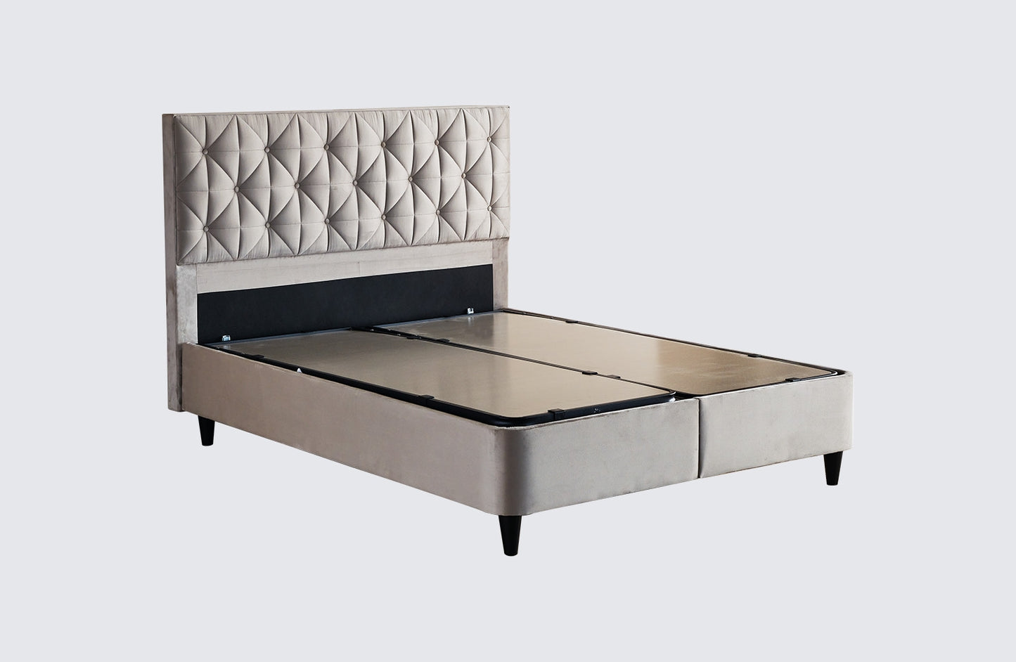 Gulta Glazos 90/120/140/160/180 x 200 cm pelēks - N1 Home