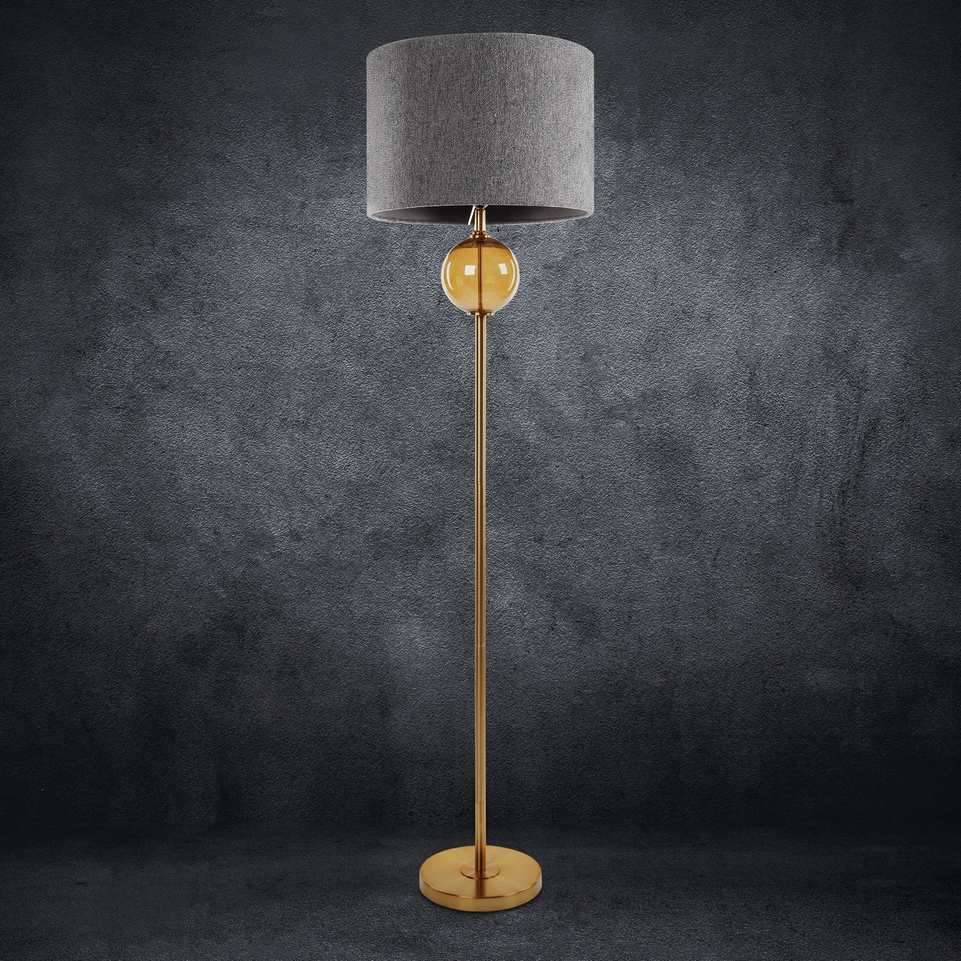 Stāvlampa Leory 46 x 165 cm pelēks, zelts - N1 Home