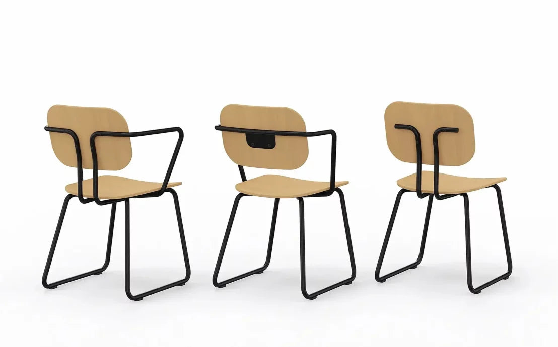 Krēsls Febias ar roku balsts M 57/53/82 cm saplāksnis - N1 Home