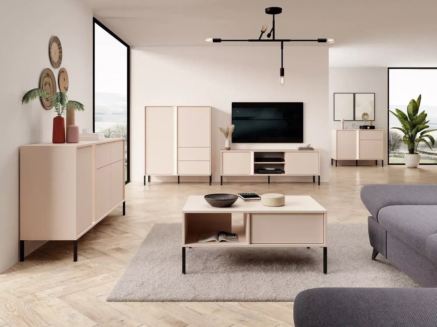 Kumode Dasty 103,3/123,4/39,5 cm kašmirs - N1 Home