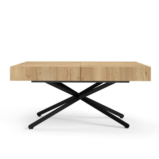 Galds Tiks X 27-80/120-200/80 cm Dabīgs Halifax ozols - N1 Home