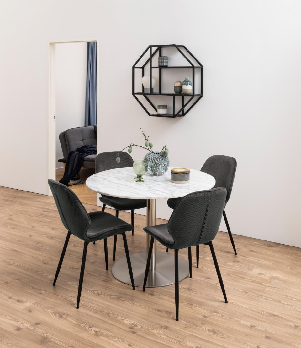 Krēsls Fems (4 gab) 47/57/85 cm antracīts - N1 Home