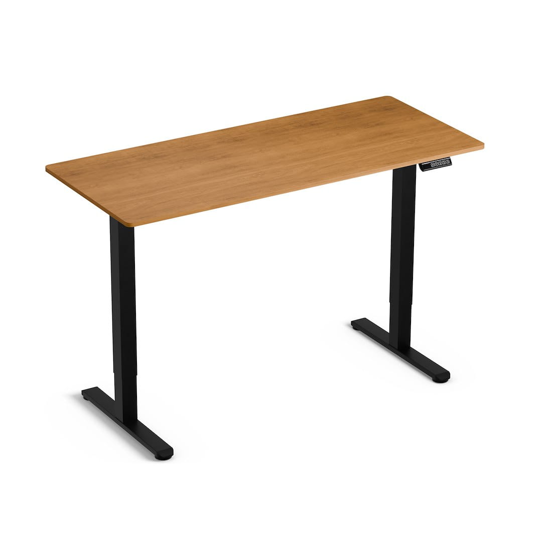 Biroja galds ContLite 140/60/72-118 cm melns/koks - N1 Home