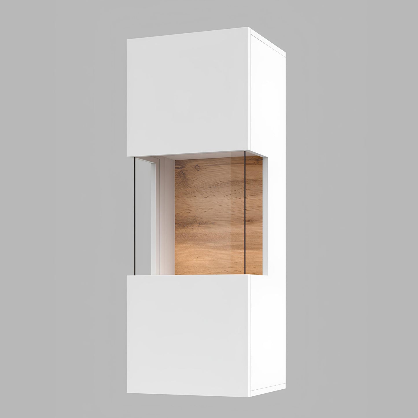 Skapis Avalon 36/95/30 cm balts/Votan ozols - N1 Home