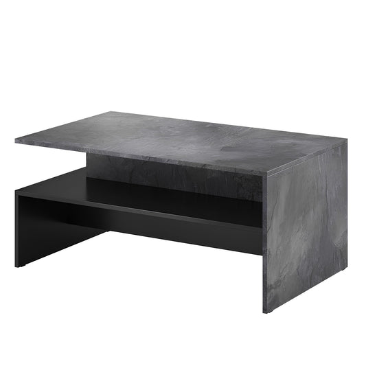 Kafijas galds Barots 100/60/45 cm šīferis/melns - N1 Home