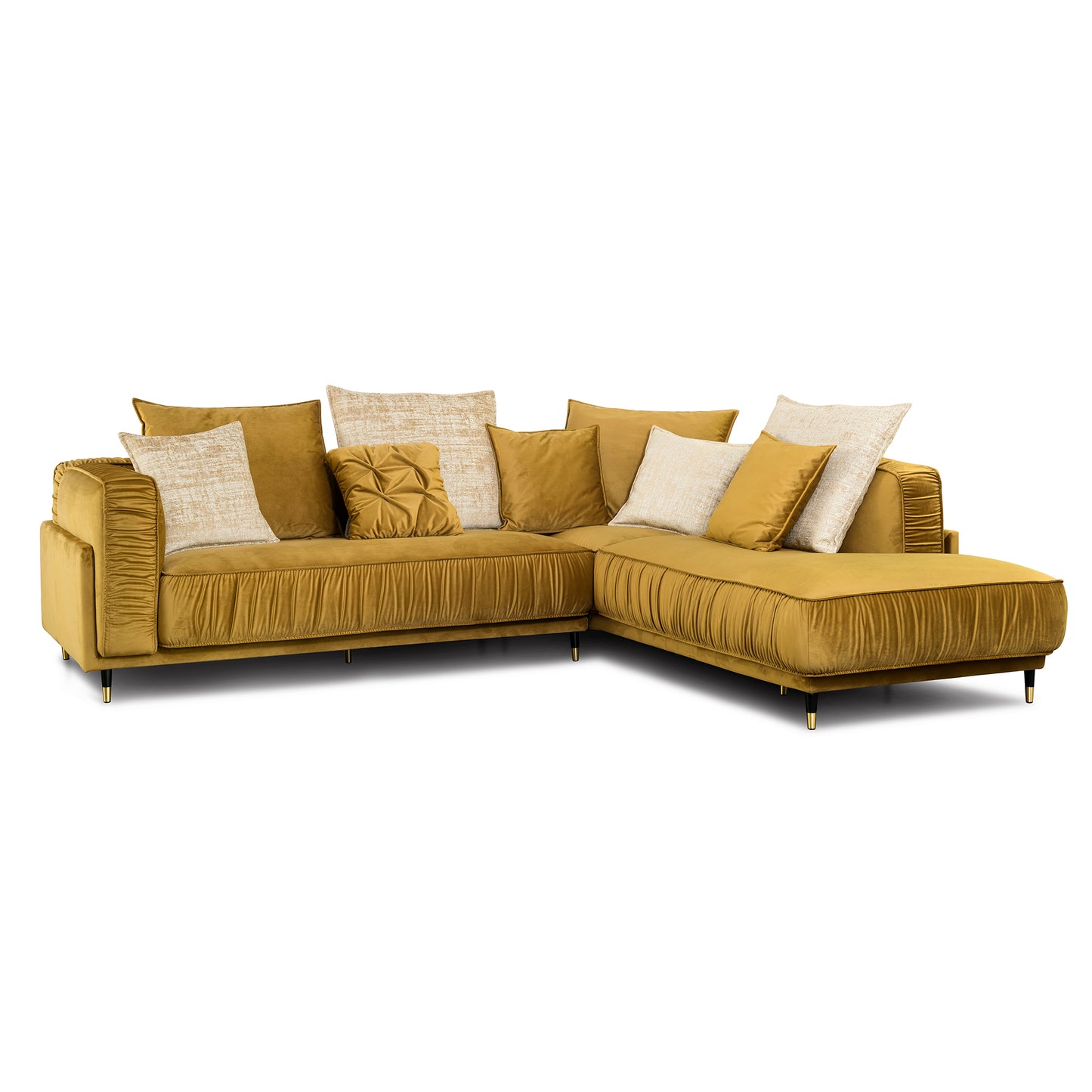 Dīvāns Bellissa Corners Befame Set 2 250/295/104 cm sinepes - N1 Home