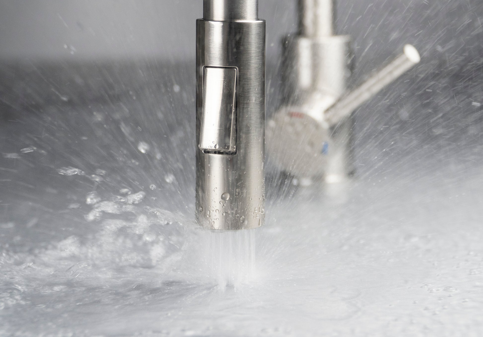 Virtuves maisītājs ar elastīgu snīpi - 2 veidu sprauslas Luno 400 mm matēts tērauds/antracīts - N1 Home