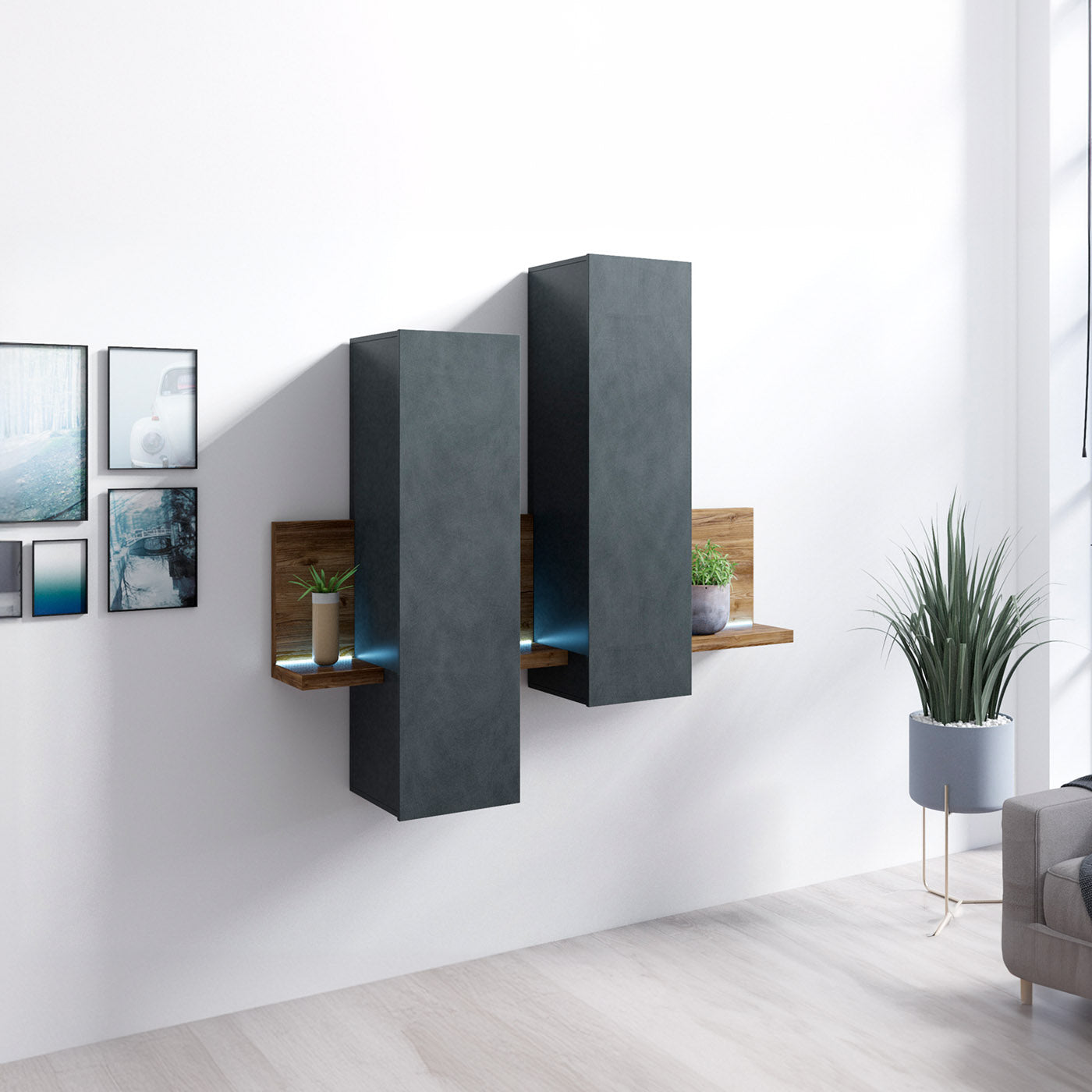 Skapis Botas 152/235/142 cm ābele/egle - N1 Home