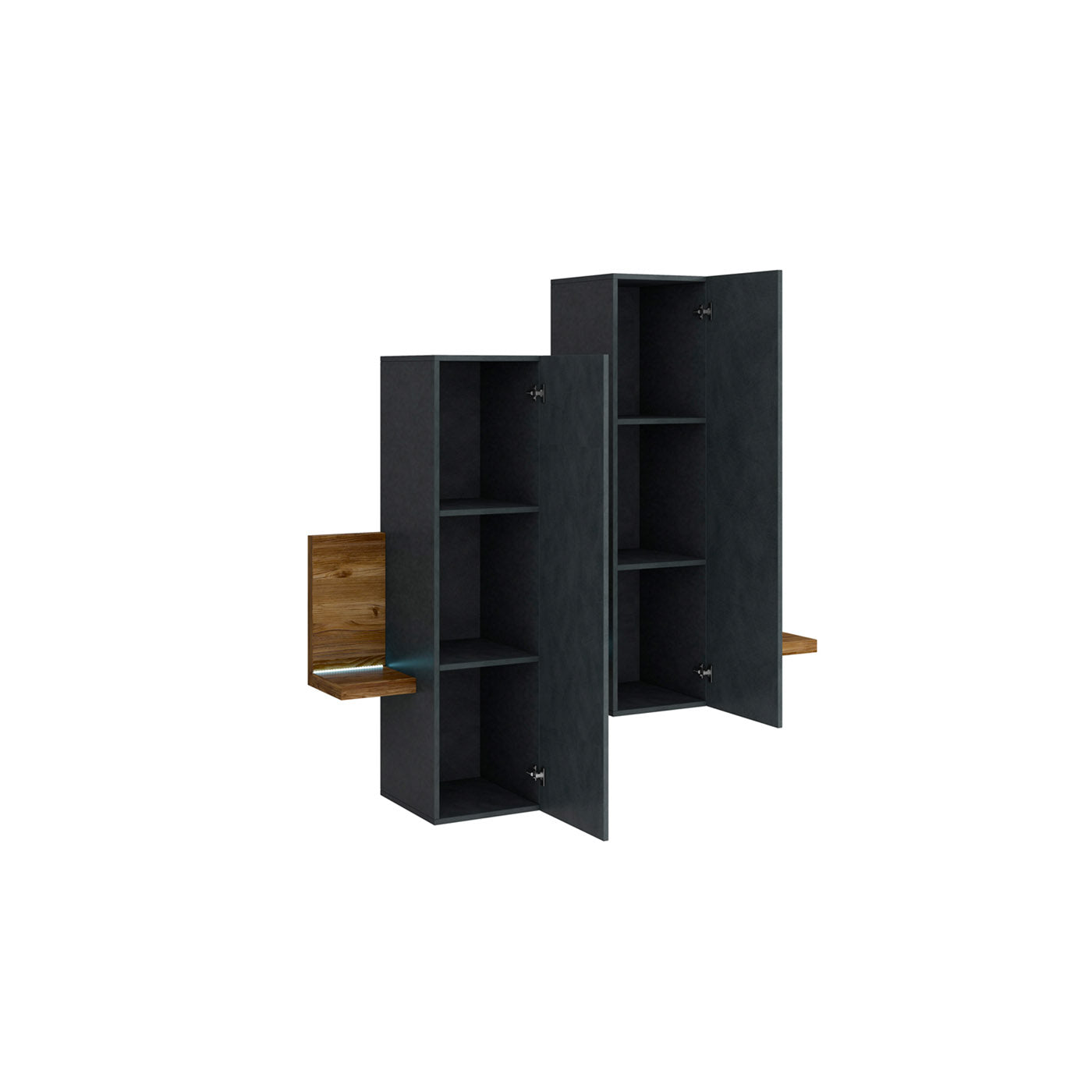 Skapis Botas 152/235/142 cm ābele/egle - N1 Home