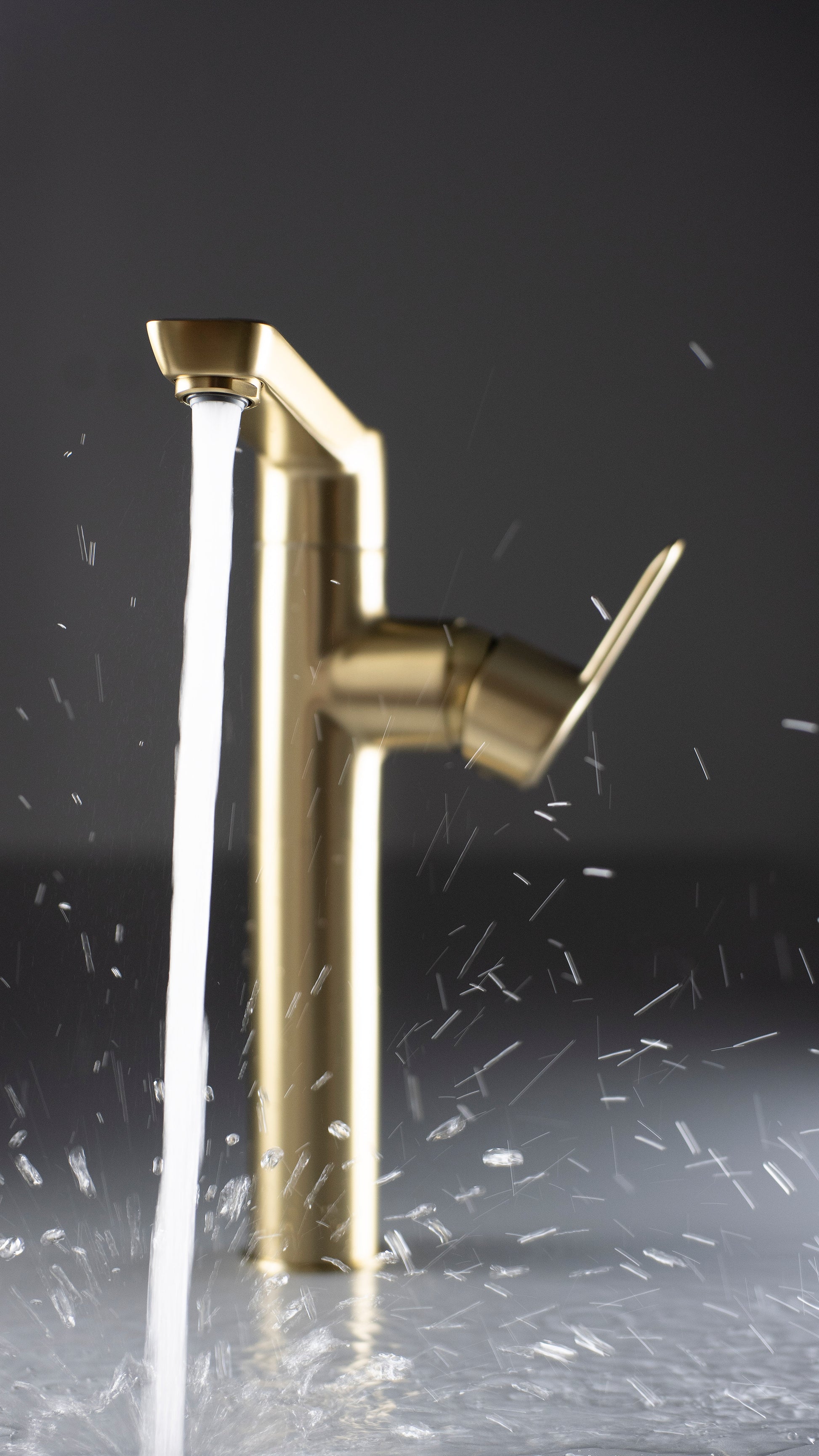 Izlietnes maisītājs, augsts Arnika 281 mm matēts zelts - N1 Home