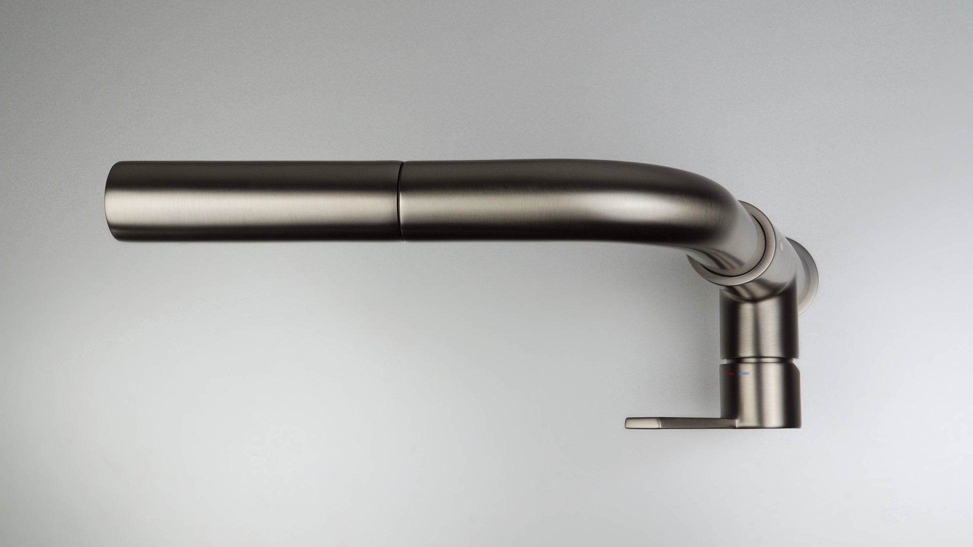 Virtuves jaucējkrāns ar izvelkamu snīpi Silia 253 mm titanium - N1 Home