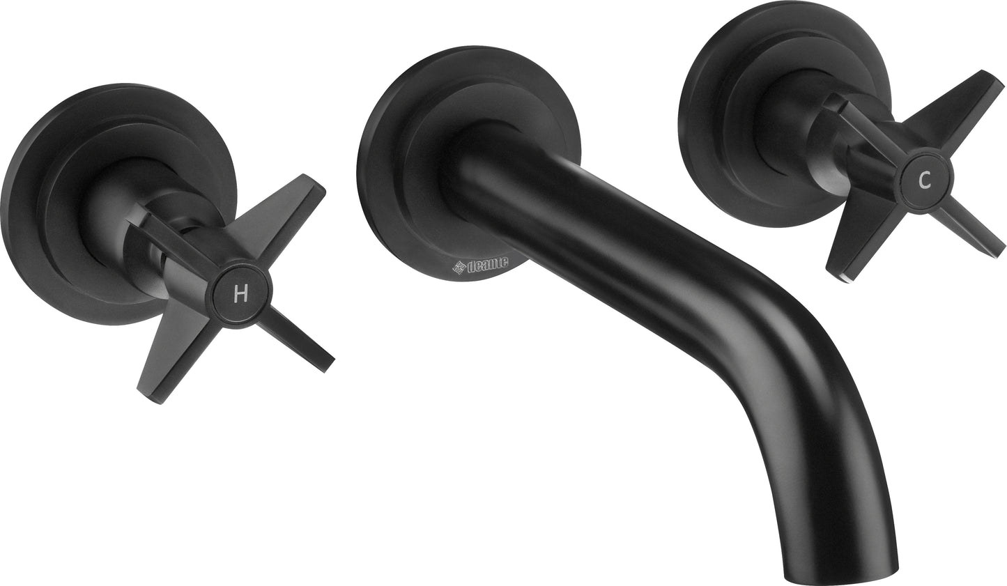 Iebūvēts izlietnes maisītājs Temisto 198 mm nero - N1 Home