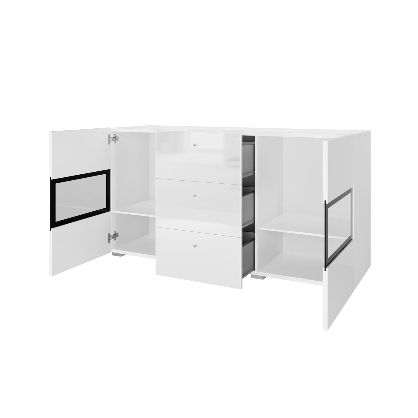 Kumode Barots 132/39/70 cm balts - N1 Home