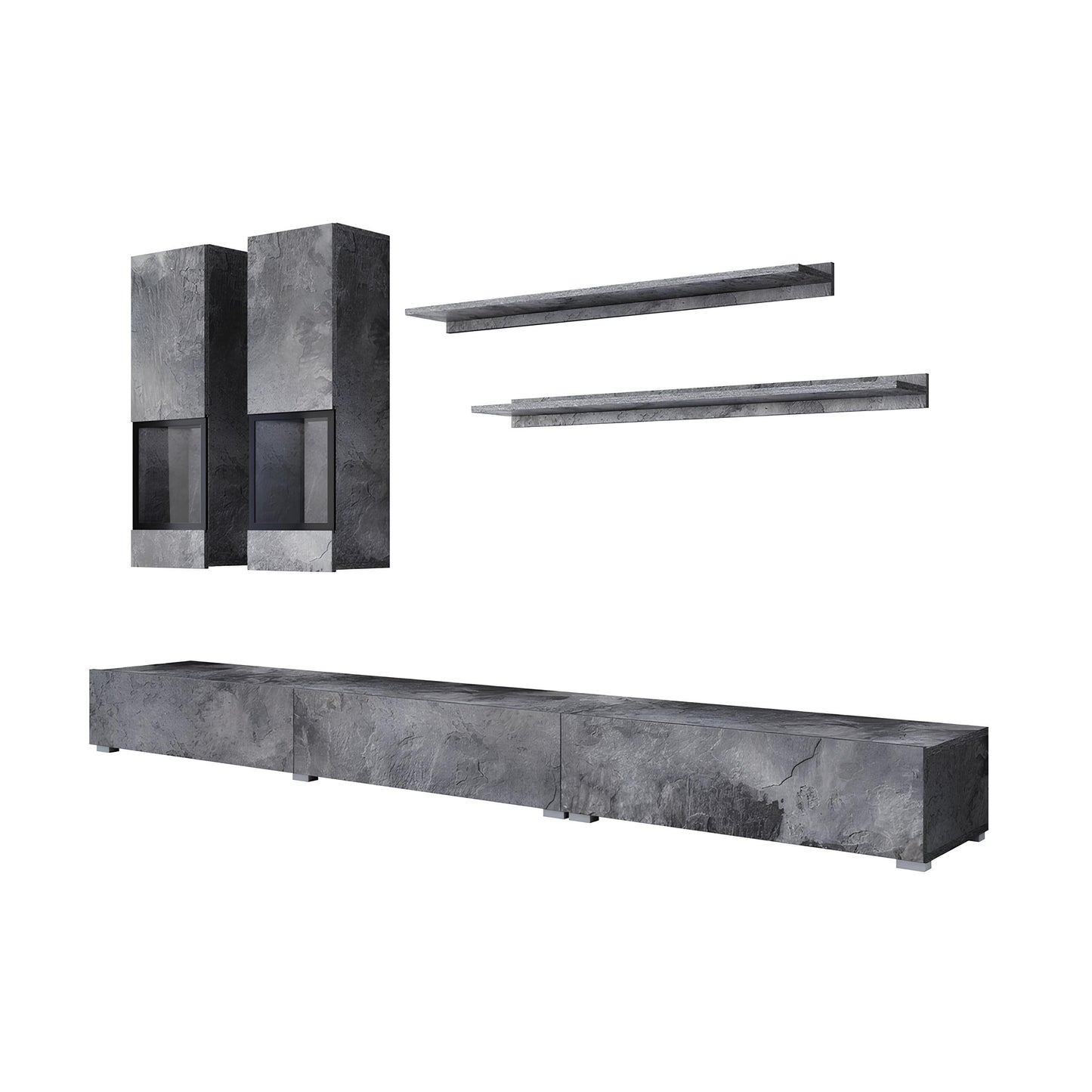 Sienas bloks Barots 270/41 cm šīferis/melns