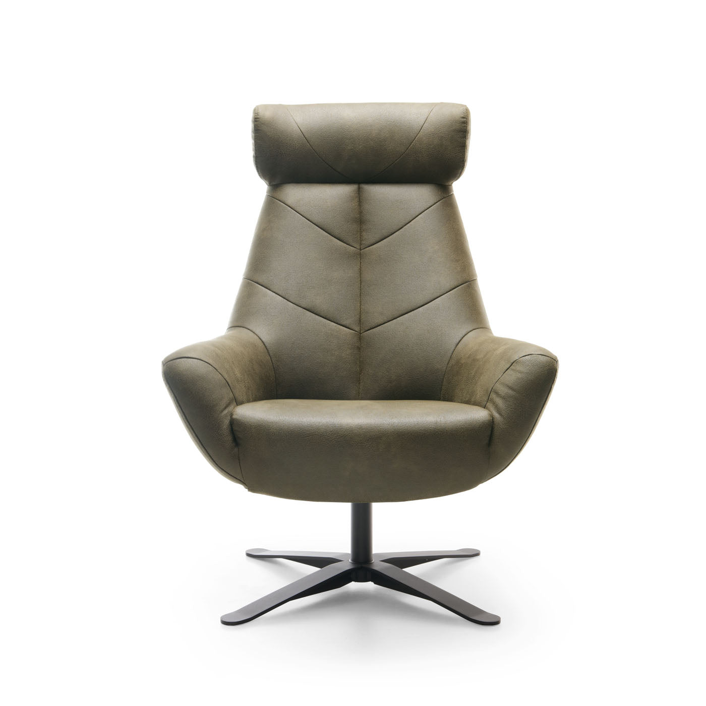 Krēsls Leafa 81/112/83 cm brūna-zaļs