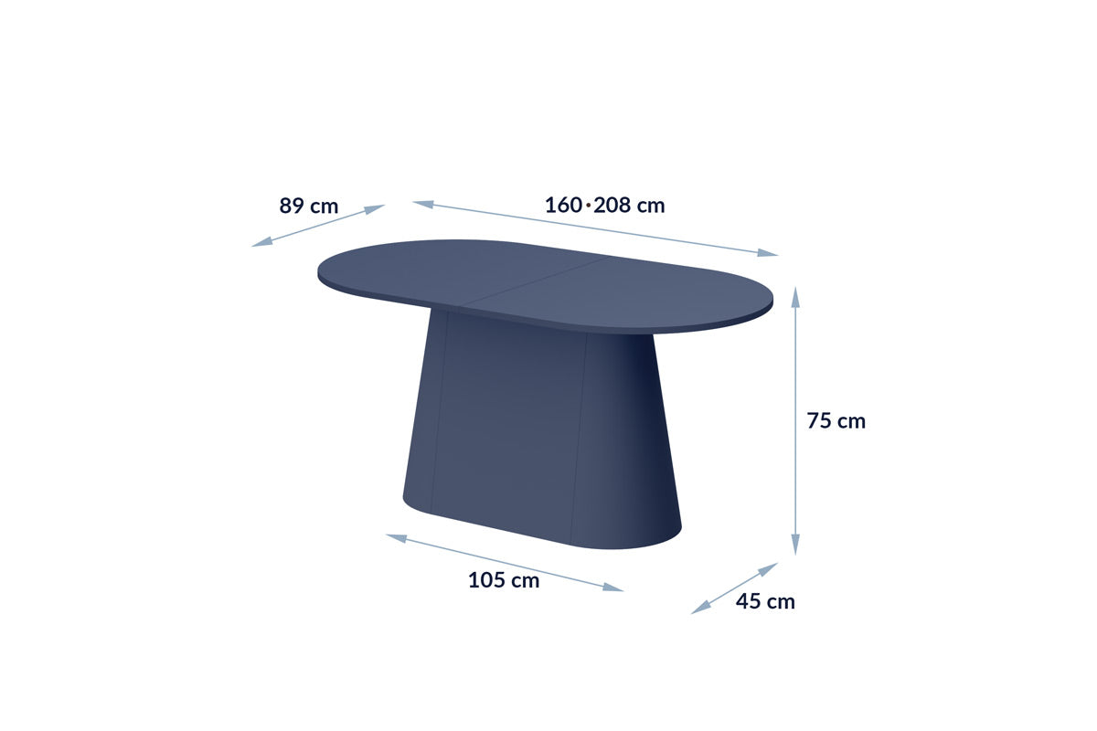 Galds Capito 160-208/89/75 cm debesjums - N1 Home