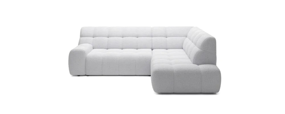 Dīvāns Cooku L 267/207/86 cm balts - N1 Home