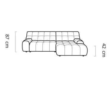 Dīvāns Cooku S 292/170/87 cm balts - N1 Home