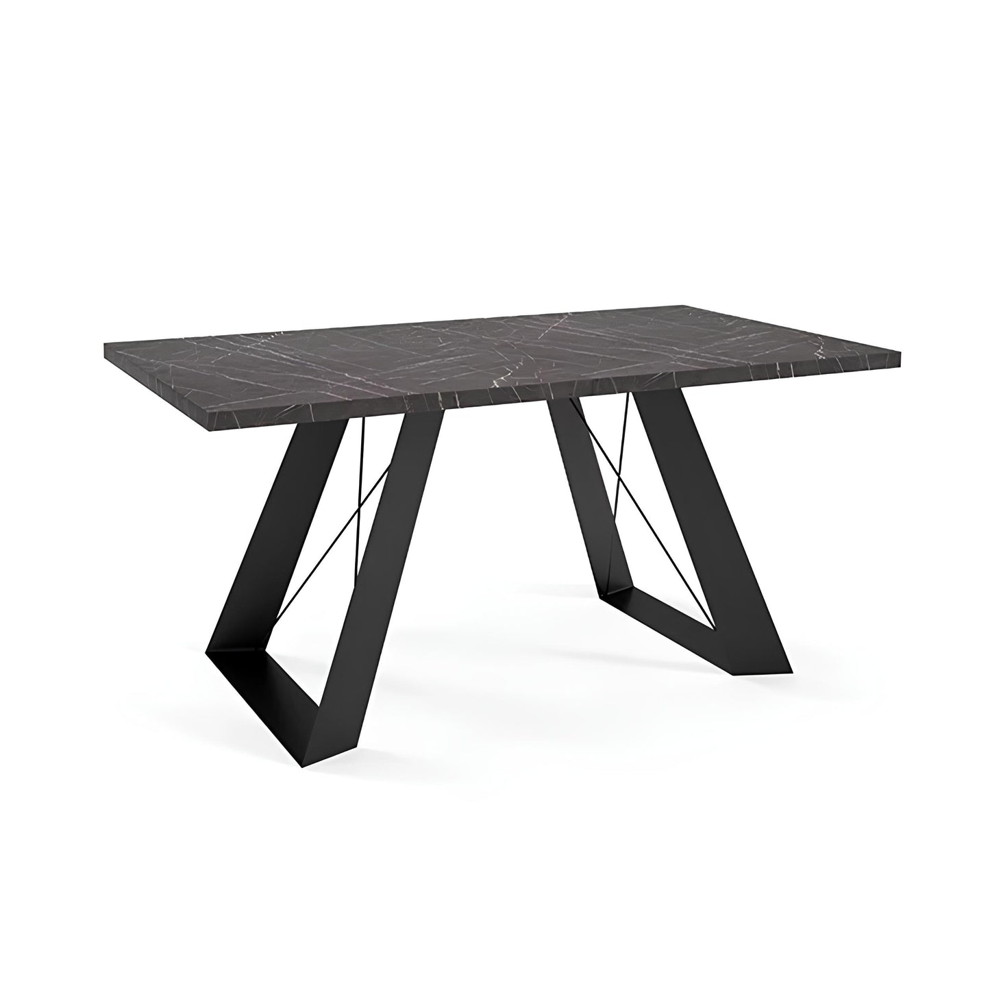 Galds Korsika 140/80/76 cm; 160/90/76 cm Black Pietra Grigia