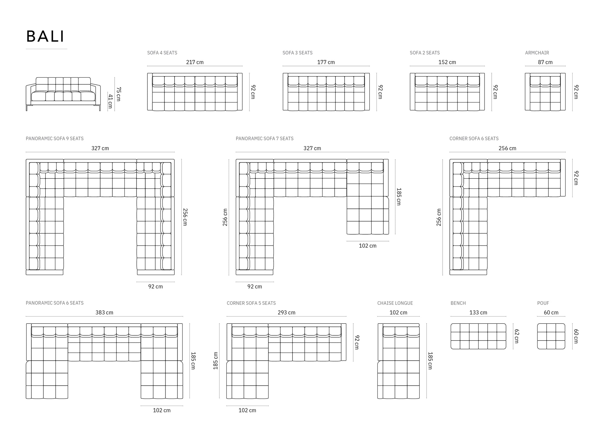 Dīvāns Cosmopolitan Design Bali 152x92x75 cm tumši zaļs - N1 Home