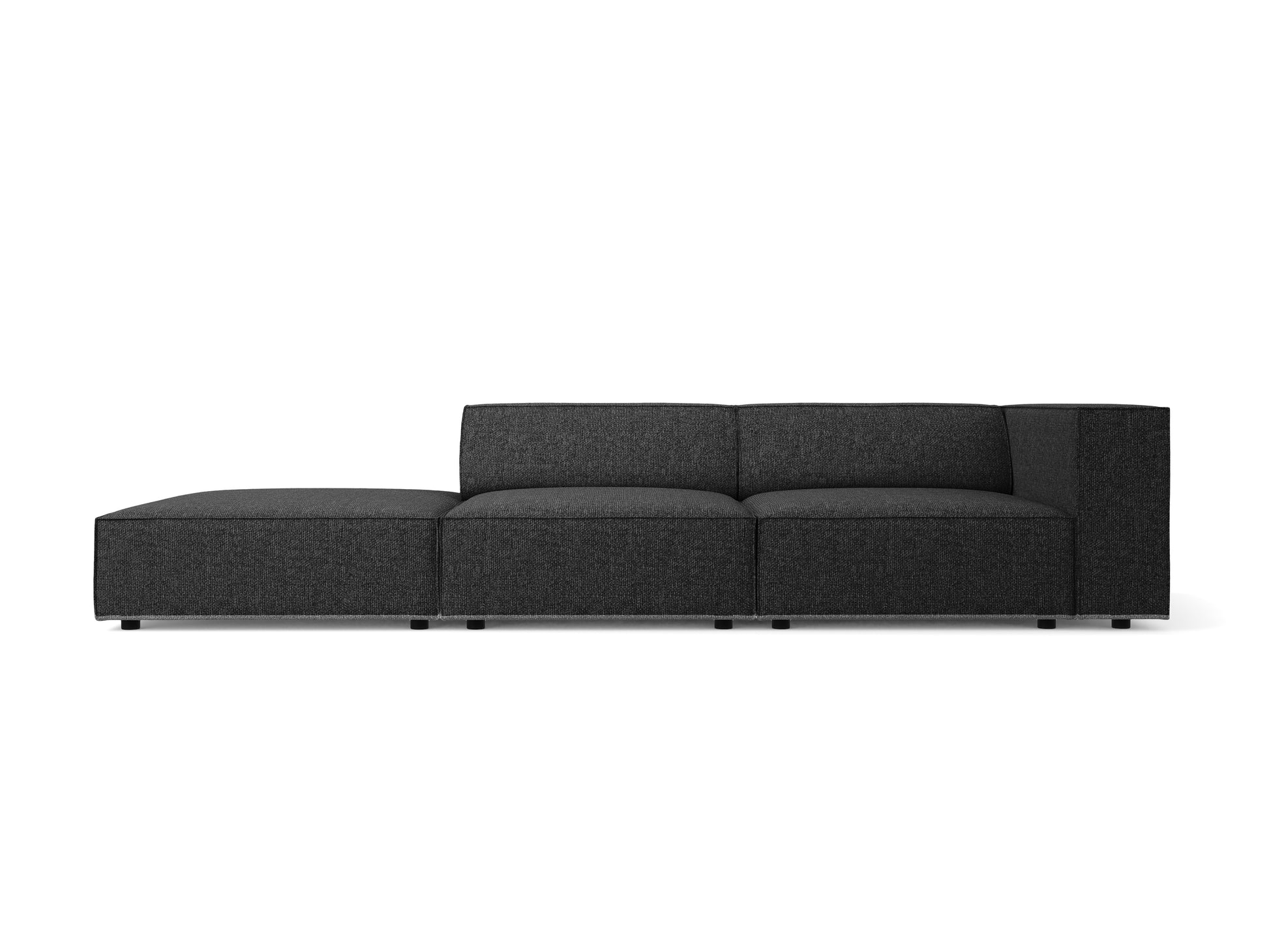 Dīvāns Cosmopolitan Design Arendal 262x102x70 cm melns - N1 Home