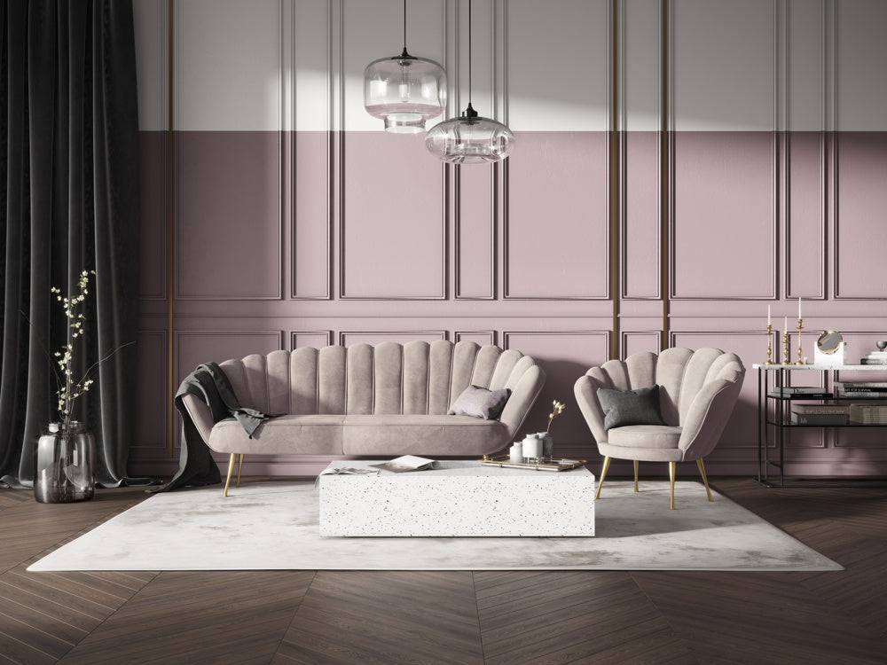 Dīvāns Kingston Cosmopolitan design 224x95x85 cm Riv 21/3 kāju krāsas - N1 Home