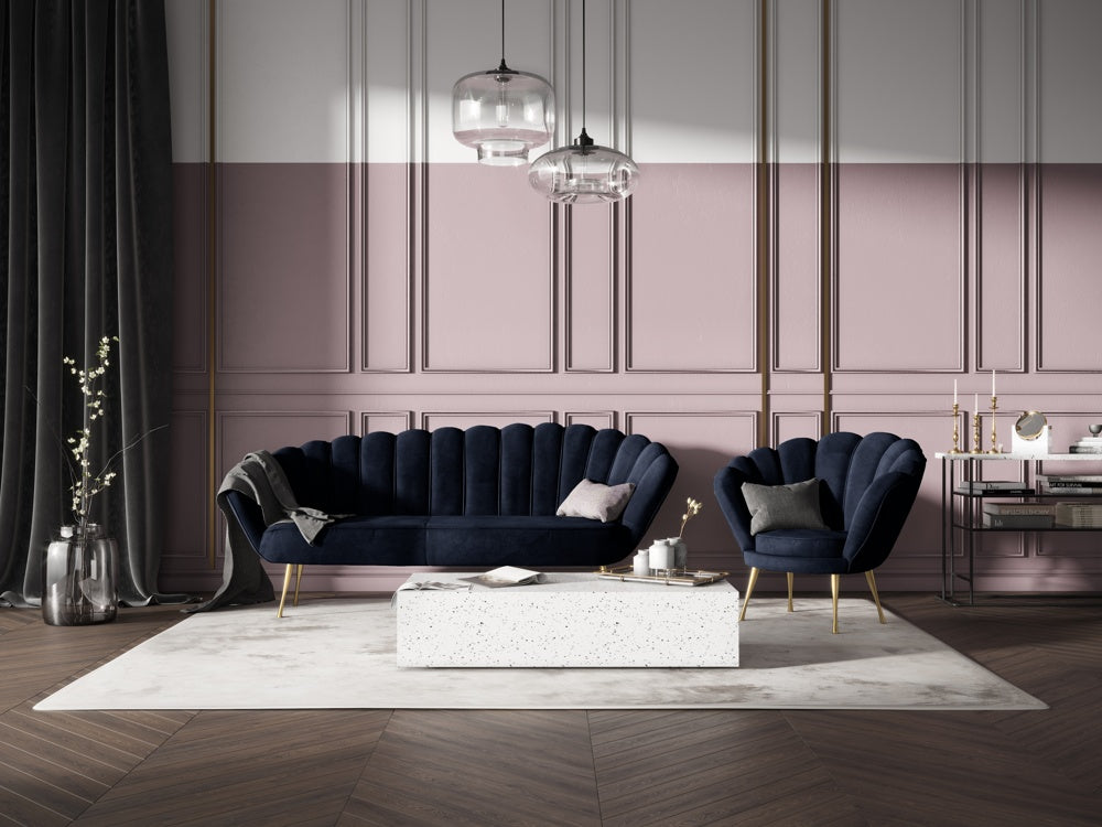 Dīvāns Kingston Cosmopolitan design 224x95x85 cm Riv 79/3 kāju krāsas - N1 Home